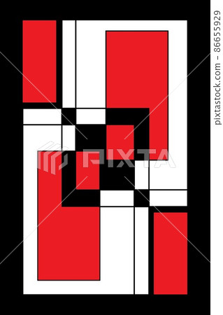 現代藝術紅黑3 現代藝術紅黑3 86655929