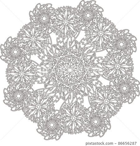 Flower decoration pattern 86656287