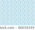 Seamless plant pattern light blue 86658349