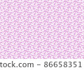 Seamless plant pattern pink 86658351