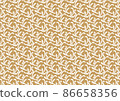 Seamless plant pattern brown 86658356