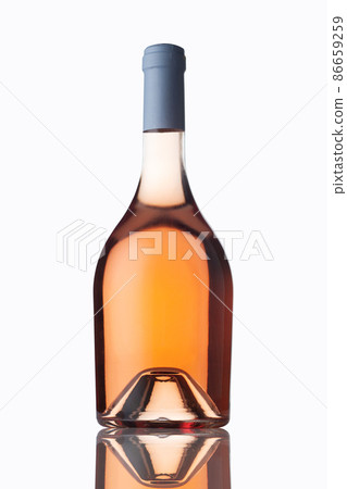 round shaped rose wine bottle mockup isolated on white round shaped rose wine bottle mockup isolated on white 86659259