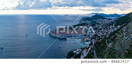 克羅地亞杜布羅夫尼克老城城市景觀 克羅地亞杜布羅夫尼克老城城市景觀 86661417