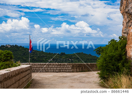 克羅地亞杜布羅夫尼克郊區的風景 86661446