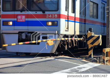 Railroad crossing alarm image Railroad crossing alarm image 86661487