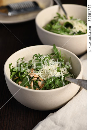 Salad Arugula and Parmesan Salad Arugula and Parmesan 86661735
