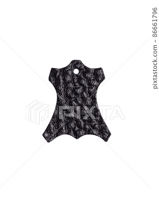 Black genuine leather symbol isolated on white 86661796