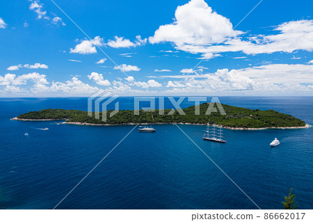 Lokrum Island and Adriatic Sea in Dubrovnik, Croatia 86662017