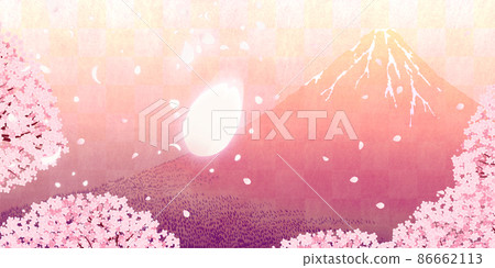 富士和櫻花 86662113