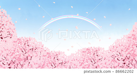 櫻花（背景材料） 86662202