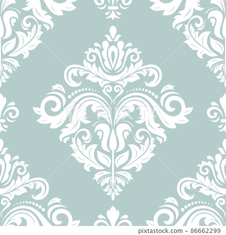 Classic Seamless Vector Fine Pattern With Arabesques Classic Seamless Vector Fine Pattern With Arabesques 86662299