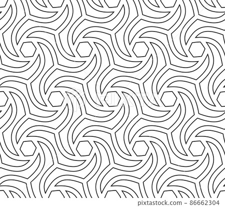 Geometric Seamless Vector Fine Pattern. Classic Ornament Geometric Seamless Vector Fine Pattern. Classic Ornament 86662304