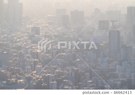 《Tokyo》 Air pollution and hazy Tokyo cityscape 《Tokyo》 Air pollution and hazy Tokyo cityscape 86662413