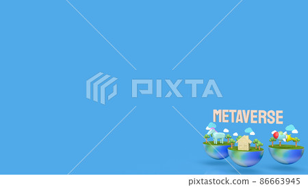 The metaverse and simulator earth for technology or business concept 3d rendering The metaverse and simulator earth for technology or business concept 3d rendering 86663945