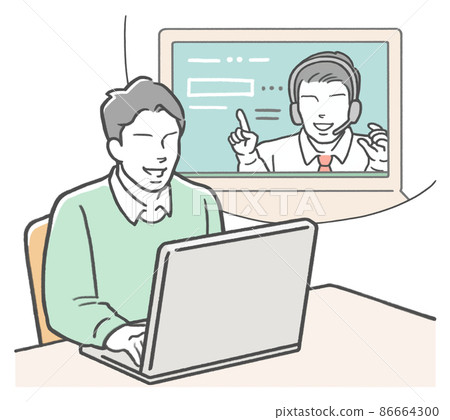 Men taking online classes Men taking online classes 86664300