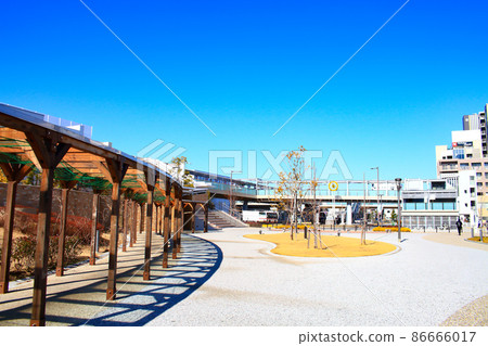 岡崎市JR岡崎站前廣場的風景 86666017
