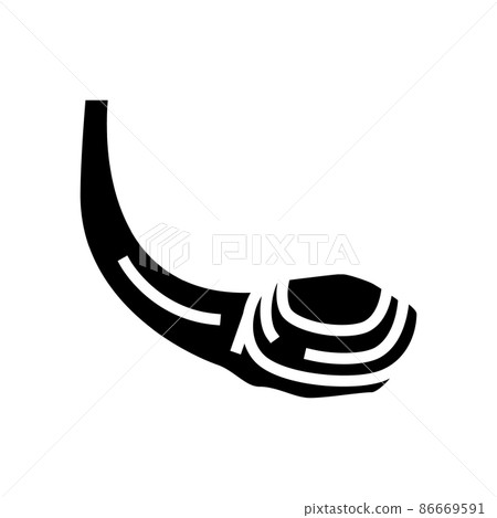 geoduck pacific clam glyph icon vector illustration 86669591
