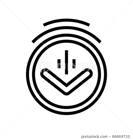 down scroll line icon vector illustration down scroll line icon vector illustration 86669720
