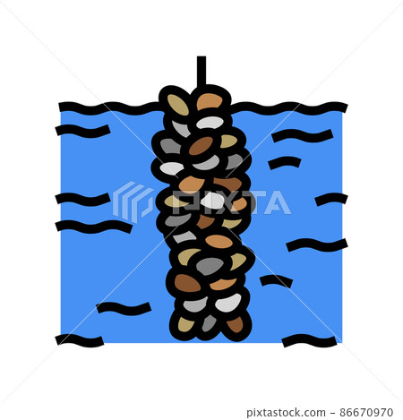production mussel color icon vector illustration production mussel color icon vector illustration 86670970