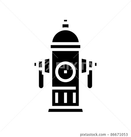 hydrant fire glyph icon vector illustration hydrant fire glyph icon vector illustration 86671053