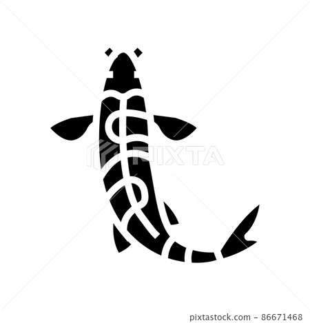 fish koi glyph icon vector illustration 86671468