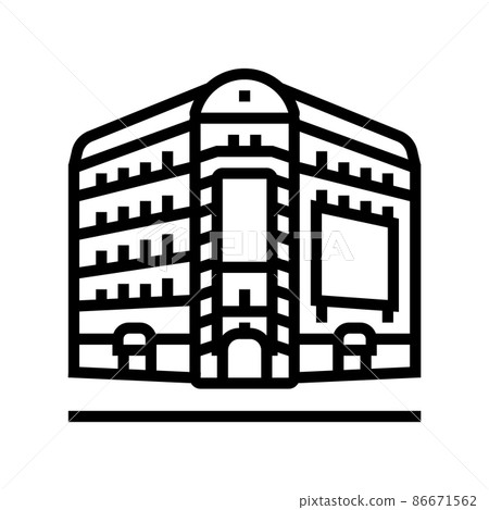 broadway new york line icon vector illustration broadway new york line icon vector illustration 86671562