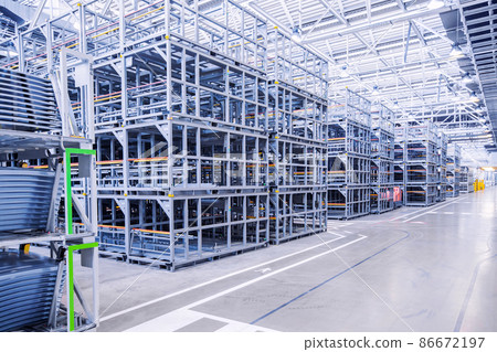 spare parts in a car plant 86672197