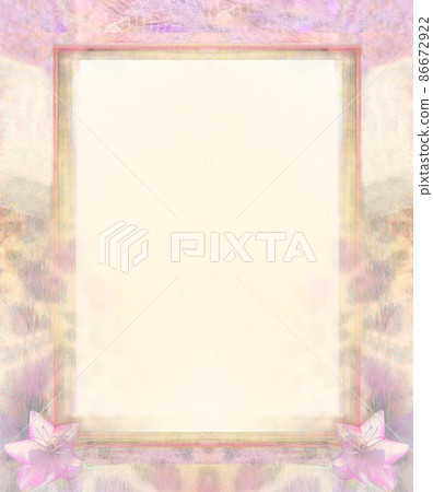 Vintage Frame For Congratulation with beautiful pink flowers and the leopard print Vintage Frame For Congratulation with beautiful pink flowers and the leopard print 86672922