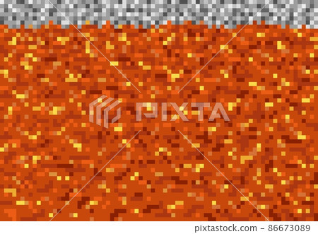 Lava magma pixel blocks pattern cubic game vector background. 8bit pixel lava level or magma underground mine craft, hell with red fire of volcano burn flames in cubic mosaic blocks pattern Lava magma pixel blocks pattern cubic game vector background. 8bit pixel lava level or magma underground mine craft, hell with red fire of volcano burn flames in cubic mosaic blocks pattern 86673089