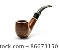 Tobacco pipe isolated 86673150