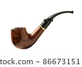 Tobacco pipe isolated 86673151