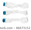 Plastic bottles isolated 86673152