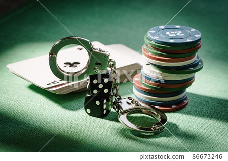 Gambling ban concept Gambling ban concept 86673246