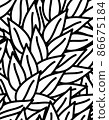 Seamless leaf decorative pattern. 86675184