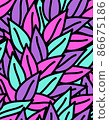 Seamless leaf decorative pattern. 86675186