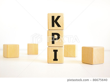 KPI, key performance indicator symbol. Concept word KPI, key performance indicator on wooden cubes on beautiful white background, copy space. Business, KPI, key performance indicator concept. KPI, key performance indicator symbol. Concept word KPI, key performance indicator on wooden cubes on beautiful white background, copy space. Business, KPI, key performance indicator concept. 86675640