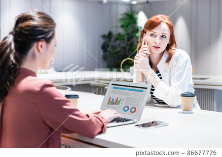 兩個女人的商業場景拍攝合作：WEEK Shibadaimon（Sun Frontier Fudosan） 86677776