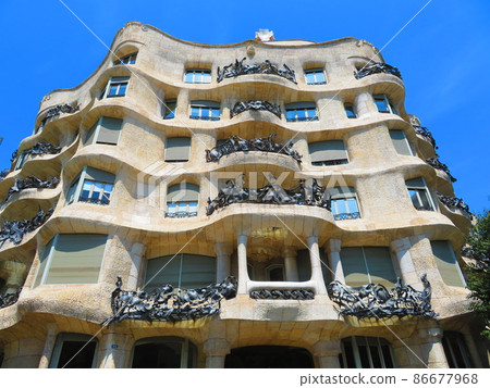 Gaudi's "Casa Mila". Gaudi's "Casa Mila". 86677968