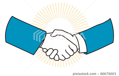 Close-up of a businessman shaking hands 86678003