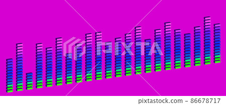 90 年代風格復古聲音均衡器的形象 86678717