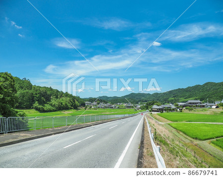 奈良縣奈良市田園風光 奈良縣奈良市田園風光 86679741