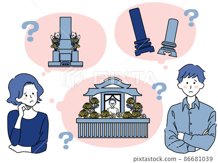 人們擔心墳墓和葬禮 86681039