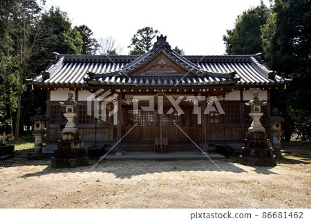 Mihashira Shrine worship hall Mihashira Shrine worship hall 86681462