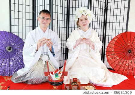 Kimono Wedding Wedding Photo Bride Groom, Nakamitsu Seriously Mature Marriage 86681509