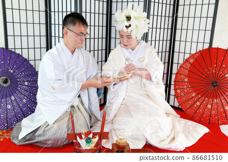 Kimono Wedding Wedding Photo Bride Groom, Nakamitsu Seriously Mature Marriage 86681510