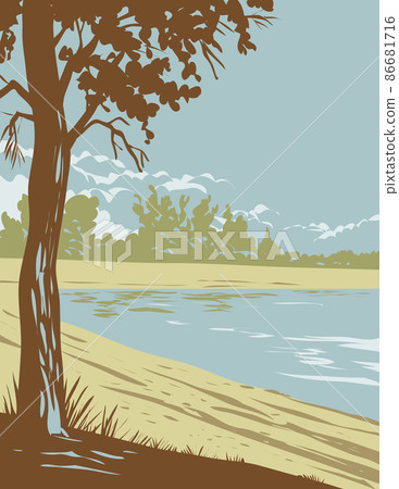 Edness K Wilkins State Park on the North Platte River East of Casper in Natrona County Wyoming WPA Poster Art Edness K Wilkins State Park on the North Platte River East of Casper in Natrona County Wyoming WPA Poster Art 86681716