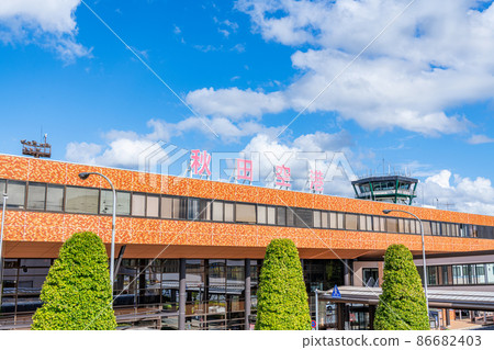 Akita Airport in fine weather, Akita City, Akita Prefecture Akita Airport in fine weather, Akita City, Akita Prefecture 86682403