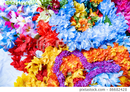 Hawaiian accessories Hawaiian lei Hawaii hula dance costume 86682428