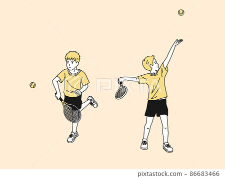 Tennis Men's Tennis Club Club Activities Club Activities Sports Boys Whole Body Illustration Tennis Men's Tennis Club Club Activities Club Activities Sports Boys Whole Body Illustration 86683466