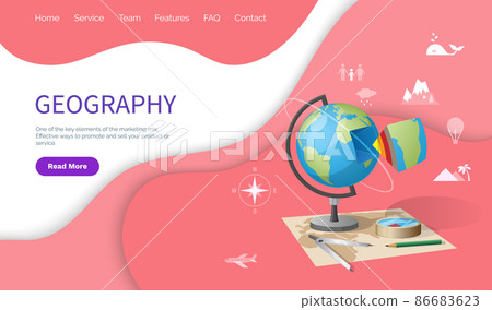Geography School Discipline, Globe Earth Model 86683623